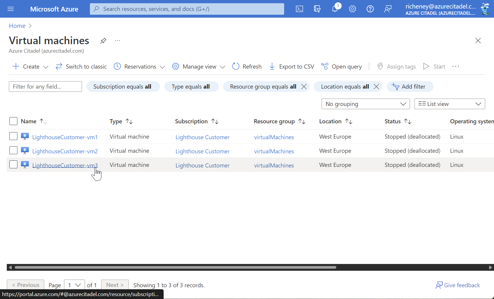 Multi-tenant Virtual machines