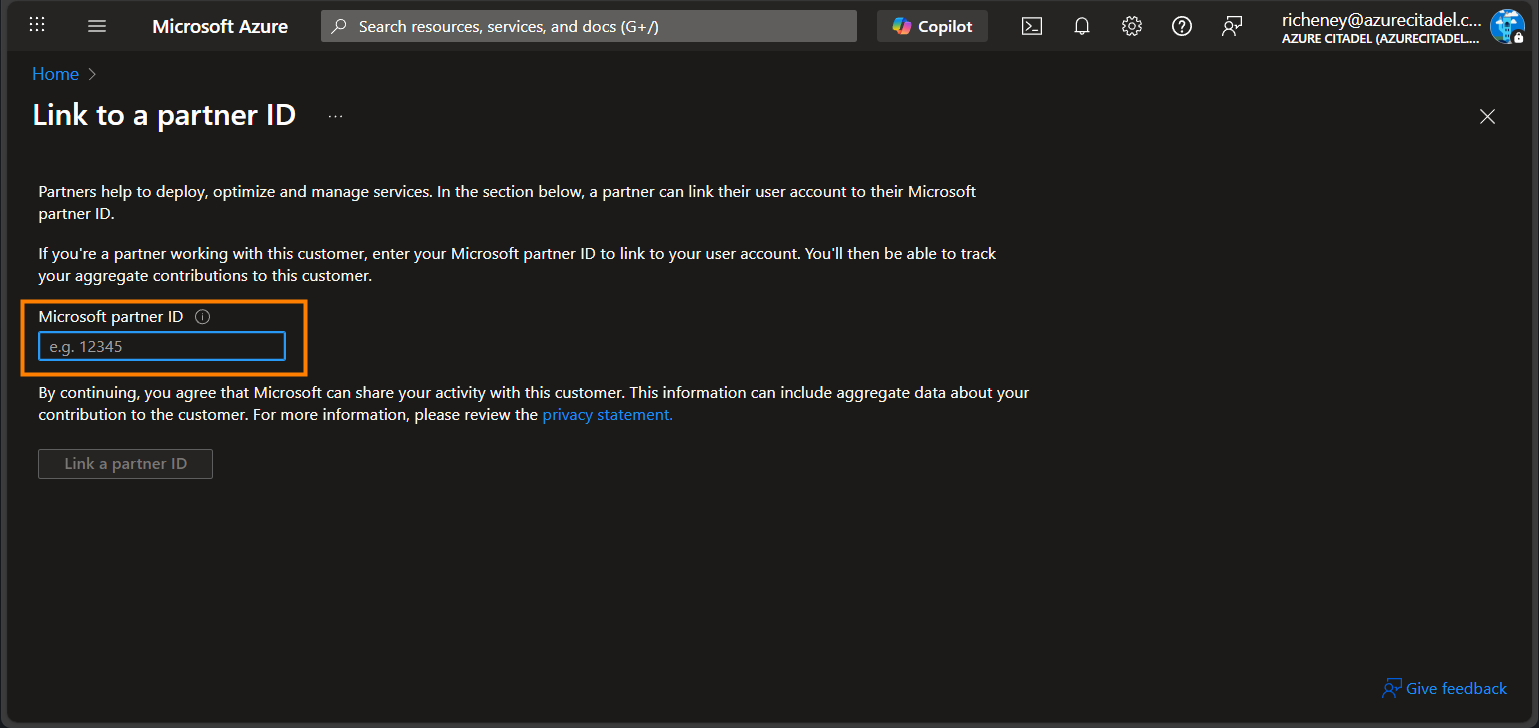 Link to a partner ID